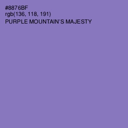 #8876BF - Purple Mountain's Majesty Color Image